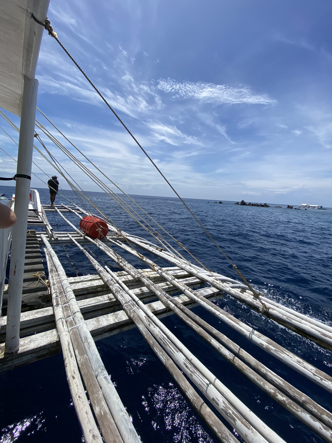 Bangka vid Apo Island